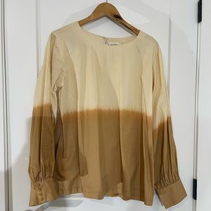 Anthropologie Porridge clothing ombré blouse. NWOT.